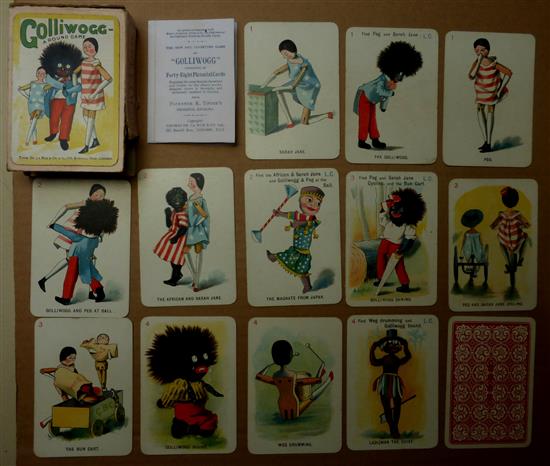 A De La Rue & Co Card Game of GOLLIWOG. Complete 48 cards. Original box. Photocopy of Rules.